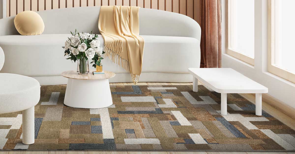 Earthy rugs for your living room