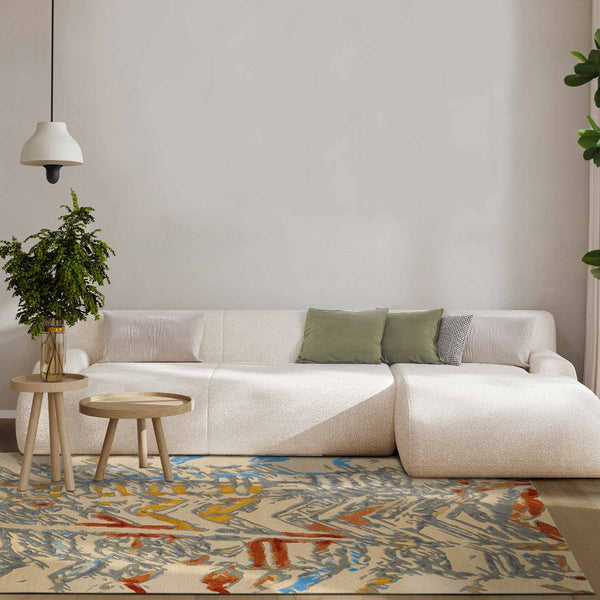 Convergence 1 Hand Tufted Woollen Rug By Shripal Munshi