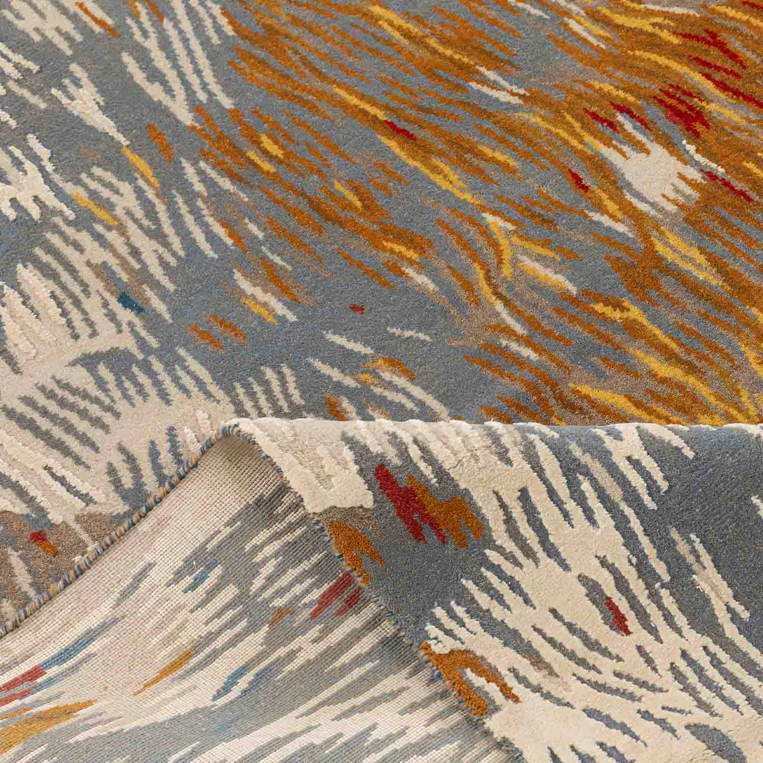Alara Hand Knotted Woollen And Silk Rug By Angeli Sowani