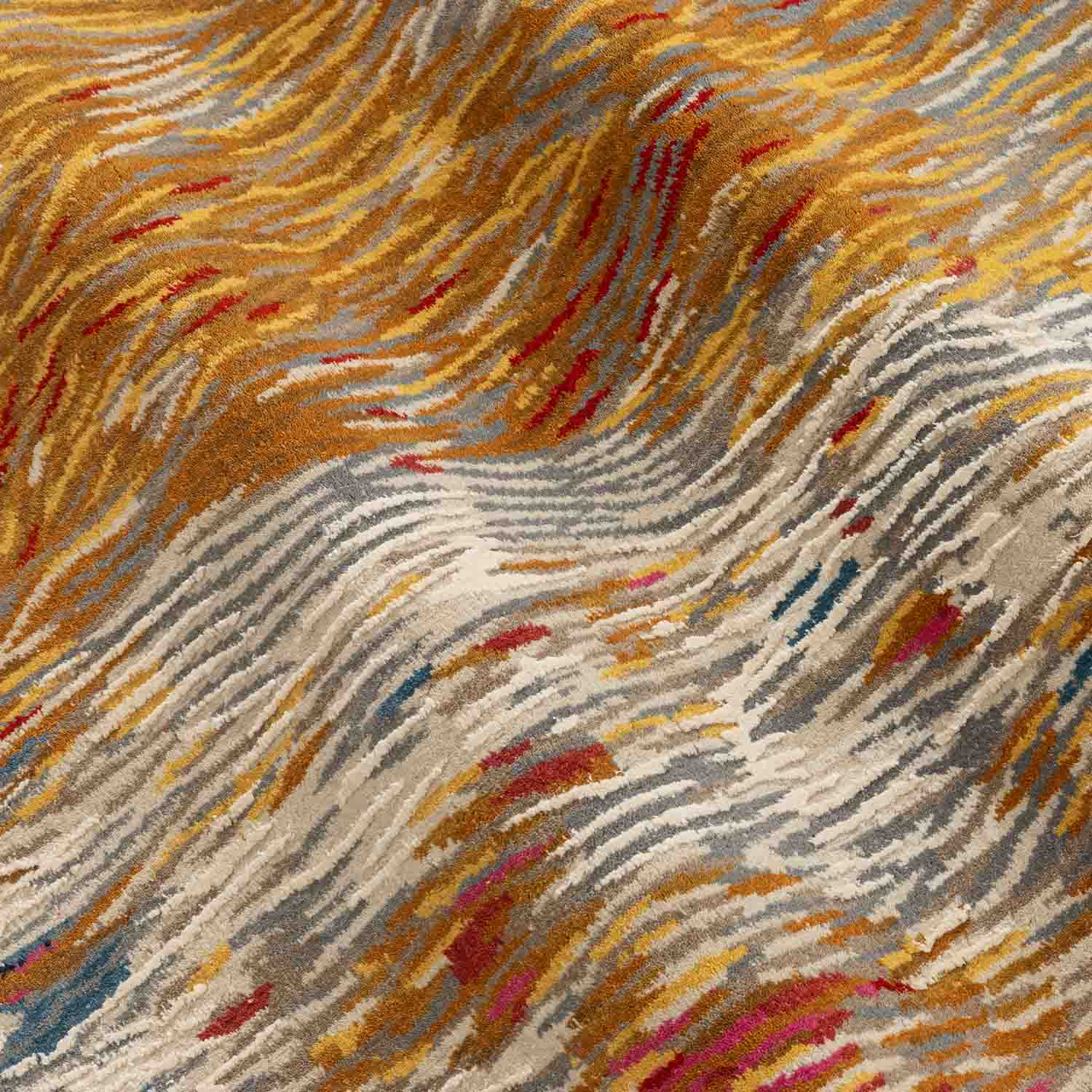 Alara Hand Knotted Woollen And Silk Rug By Angeli Sowani