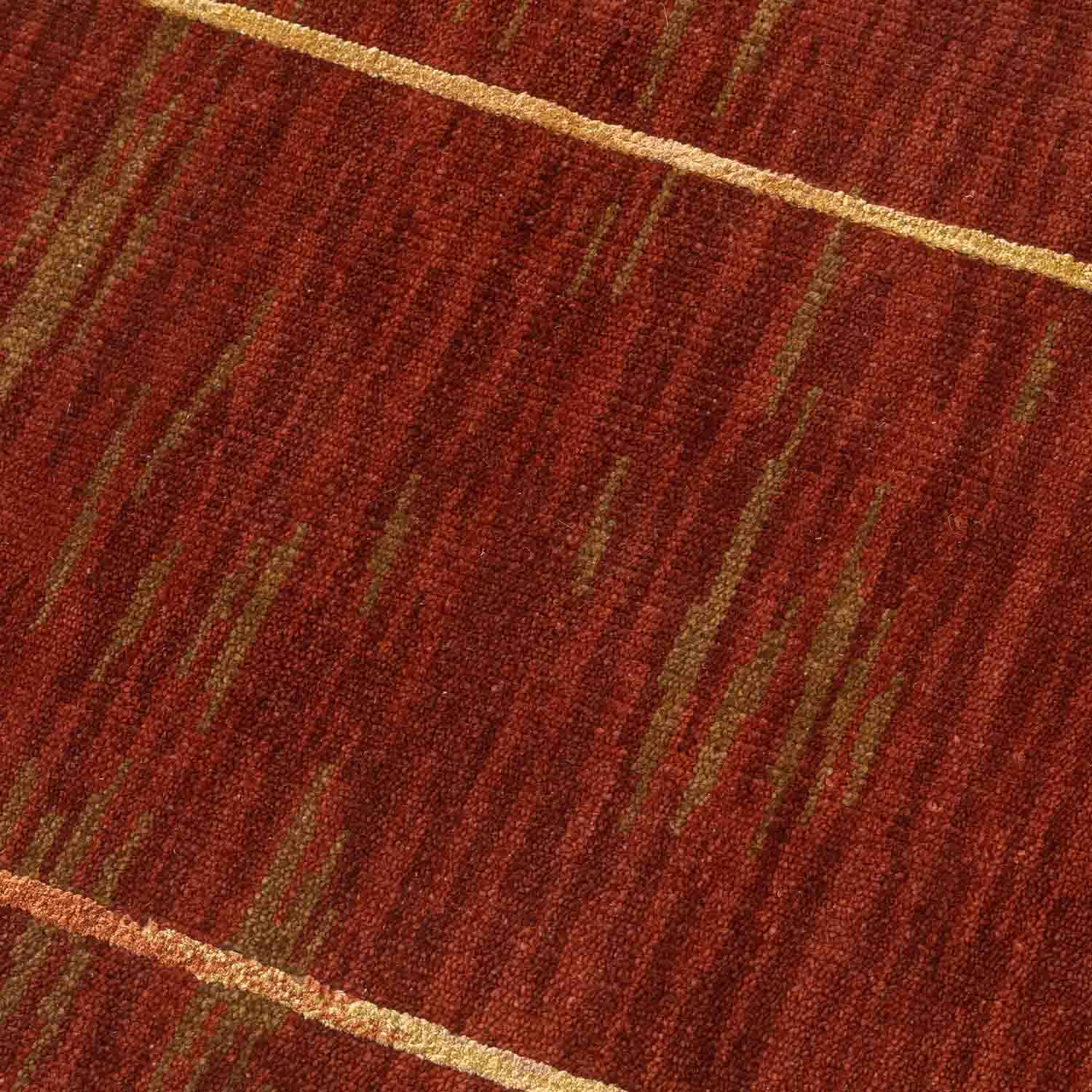 Maya Hand Knotted Woollen And Silk Rug By Angeli Sowani