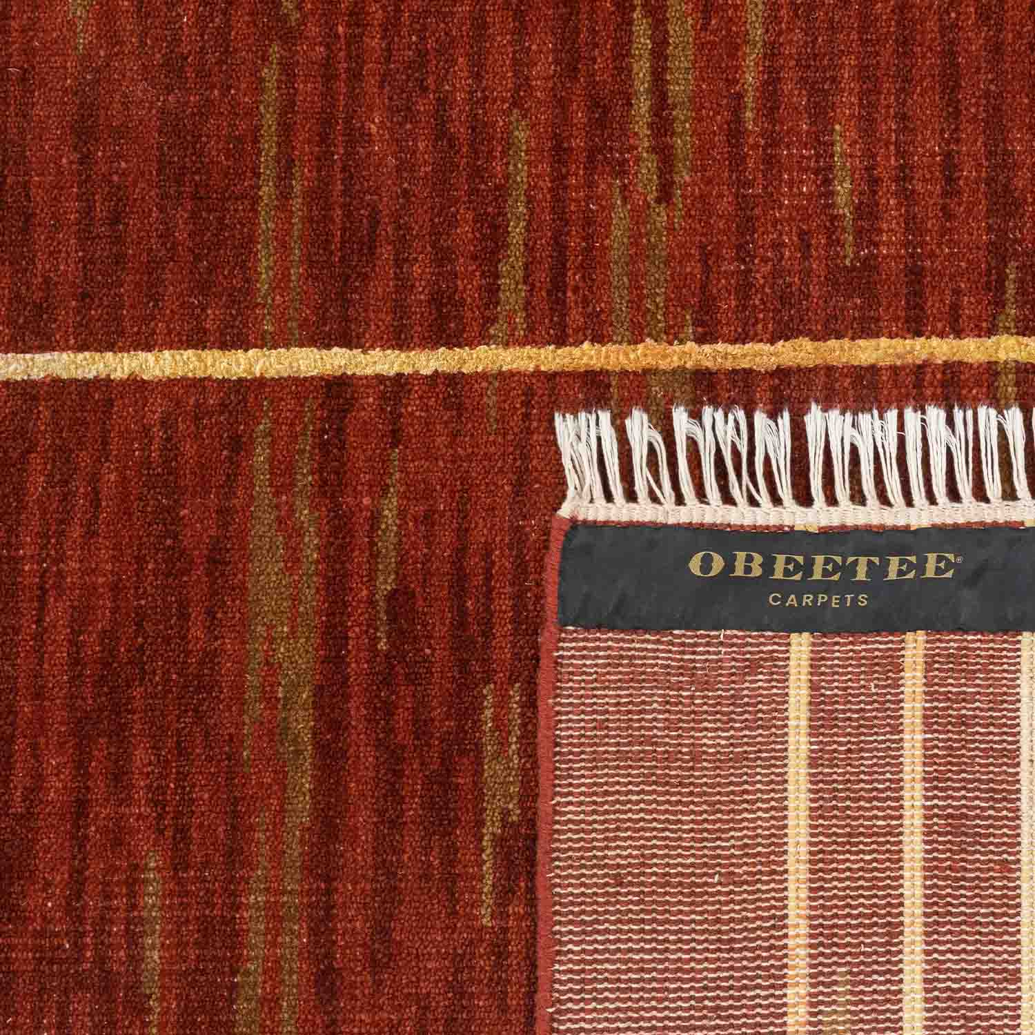 Maya Hand Knotted Woollen And Silk Rug By Angeli Sowani