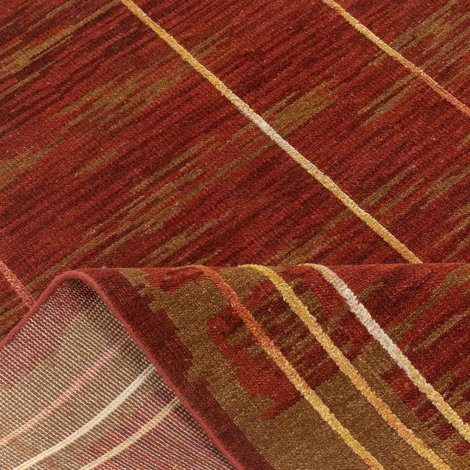 Maya Hand Knotted Woollen And Silk Rug By Angeli Sowani