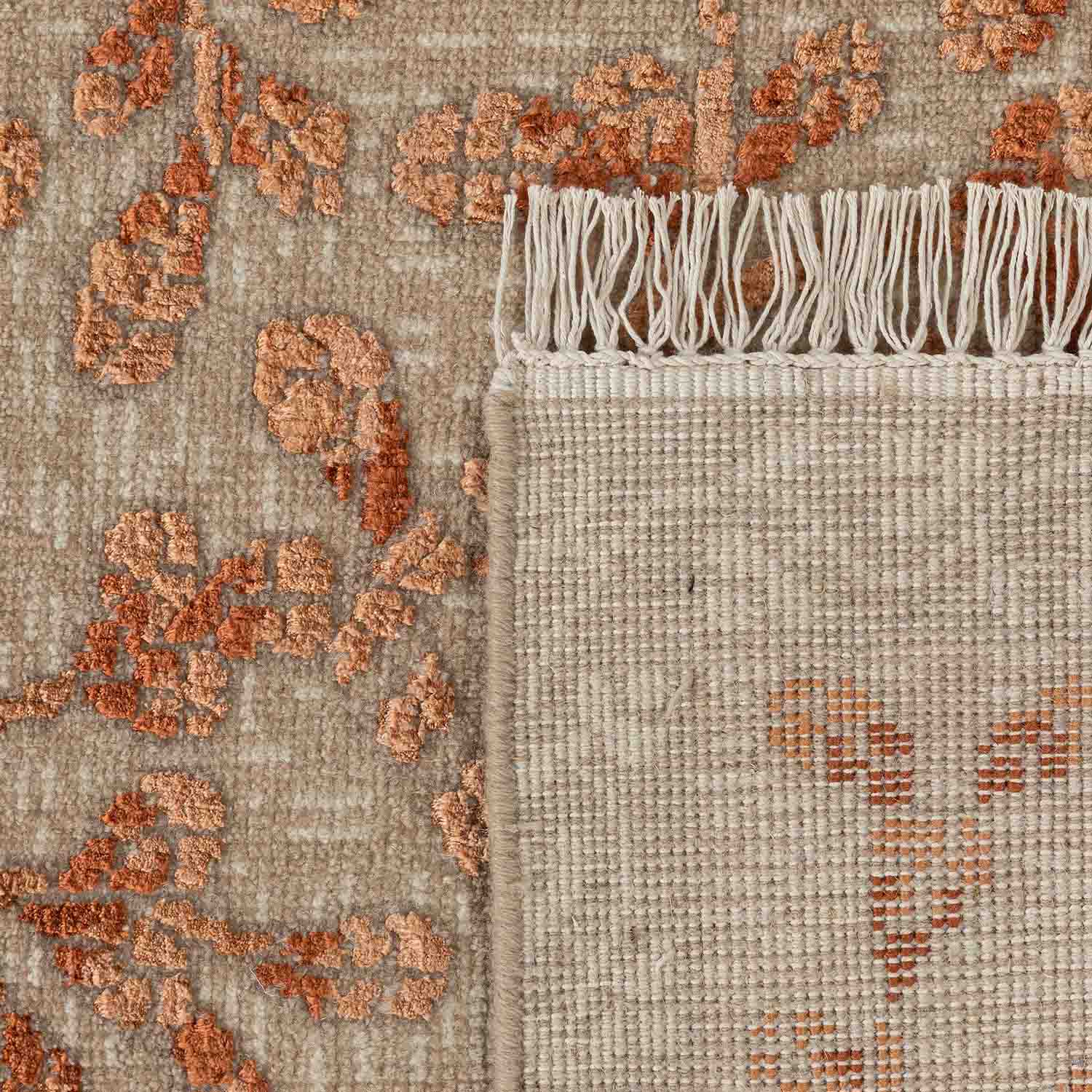 Vyaghra Hand Knotted Woollen And Viscose Rug