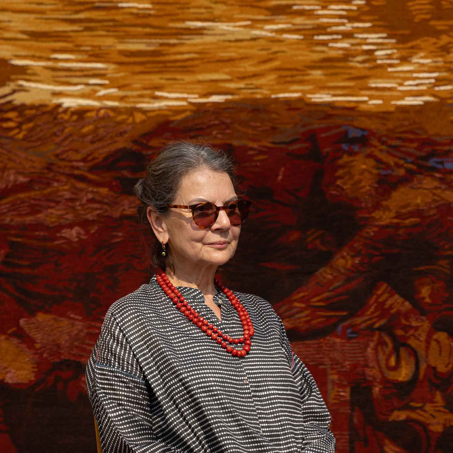 Patan Hand Knotted Woollen And Silk Rug By Angeli Sowani