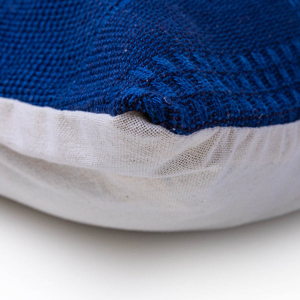 Ahon hand woven cotton cushion cover by Obeetee - detail view