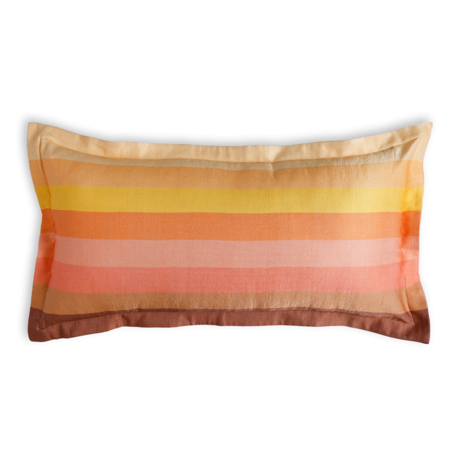 Oria Digital Printed Woollen And Silk Lumbar Cushion By Mariella Ienna