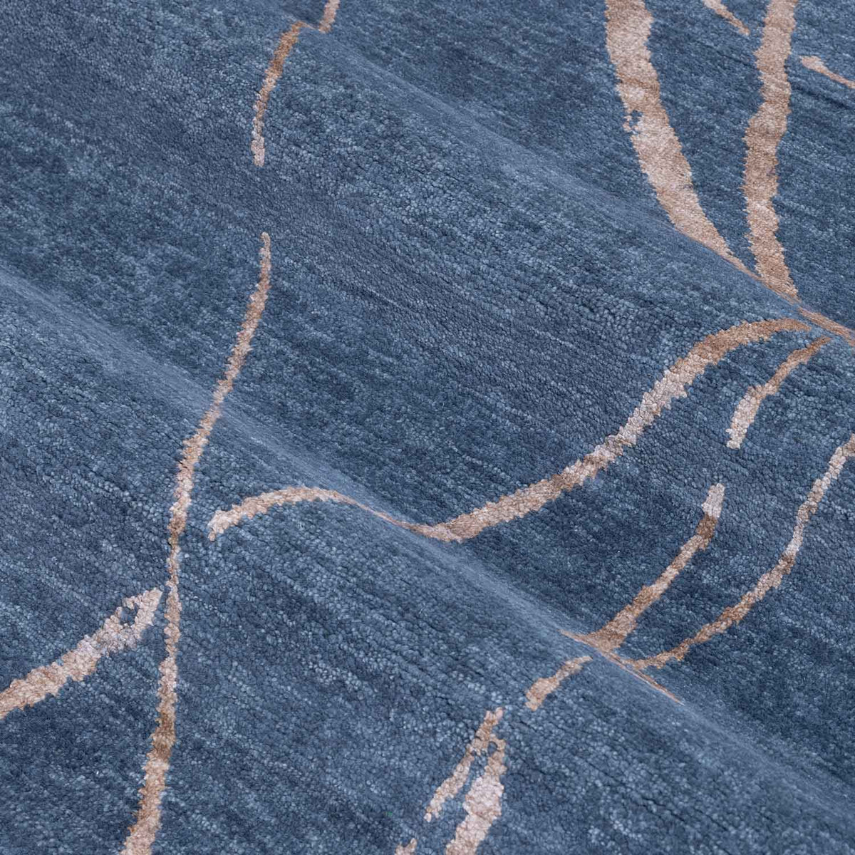 Sankaku Hand Knotted Wool And Silk Rug By Luke Irwin