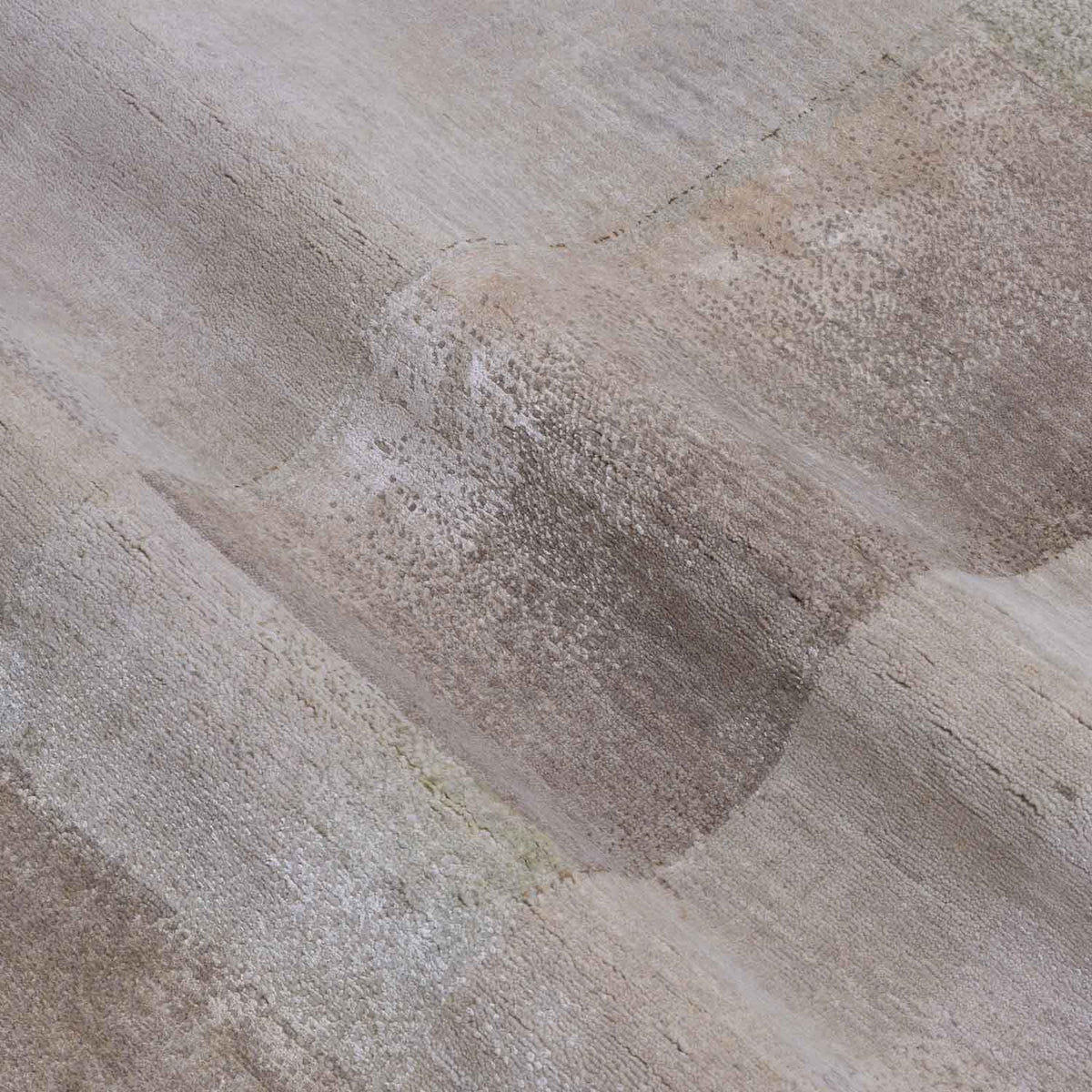 Notch Hand Knotted Wool And Silk Rug By Luke Irwin