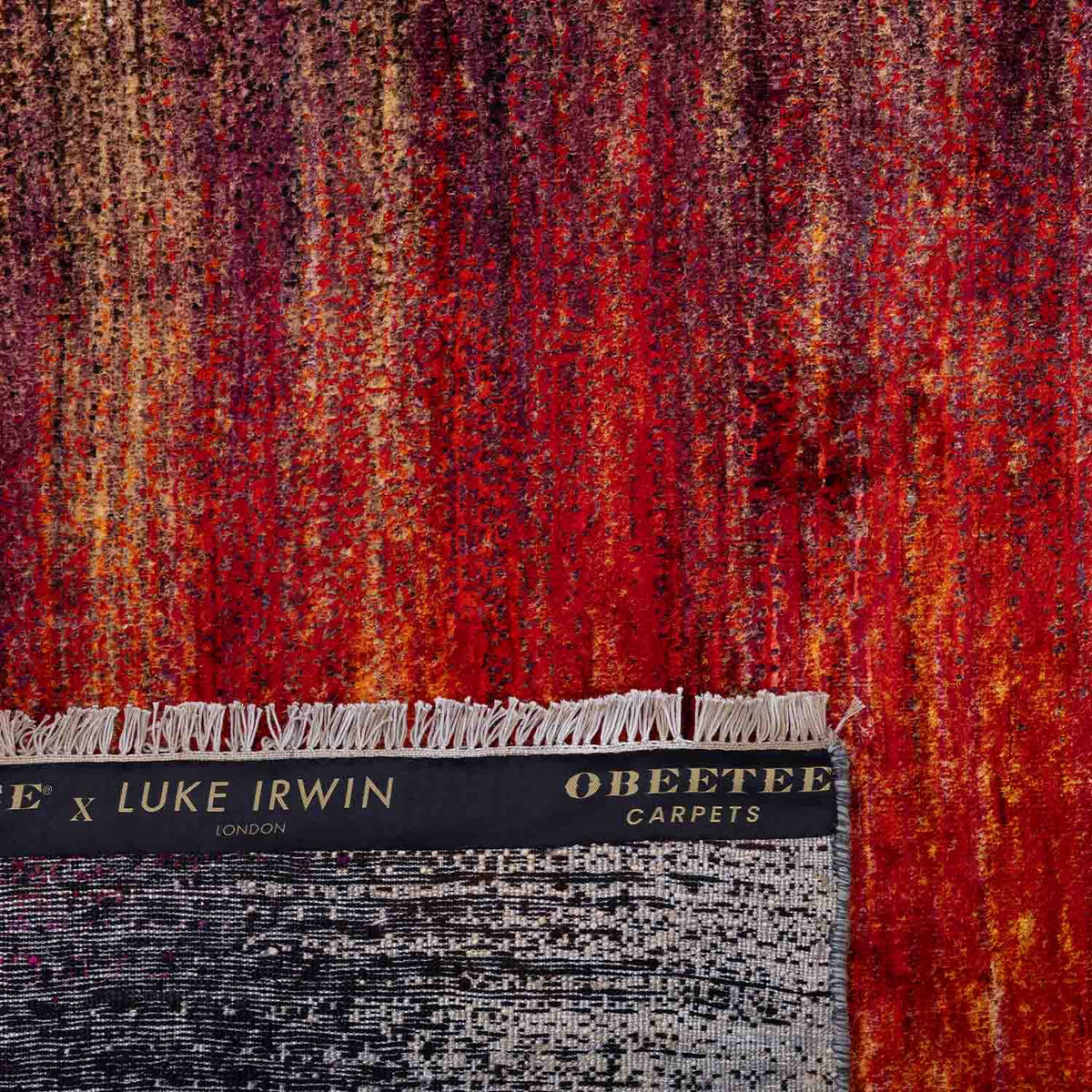 Sunset Hand Knotted Silk Rug By Luke Irwin
