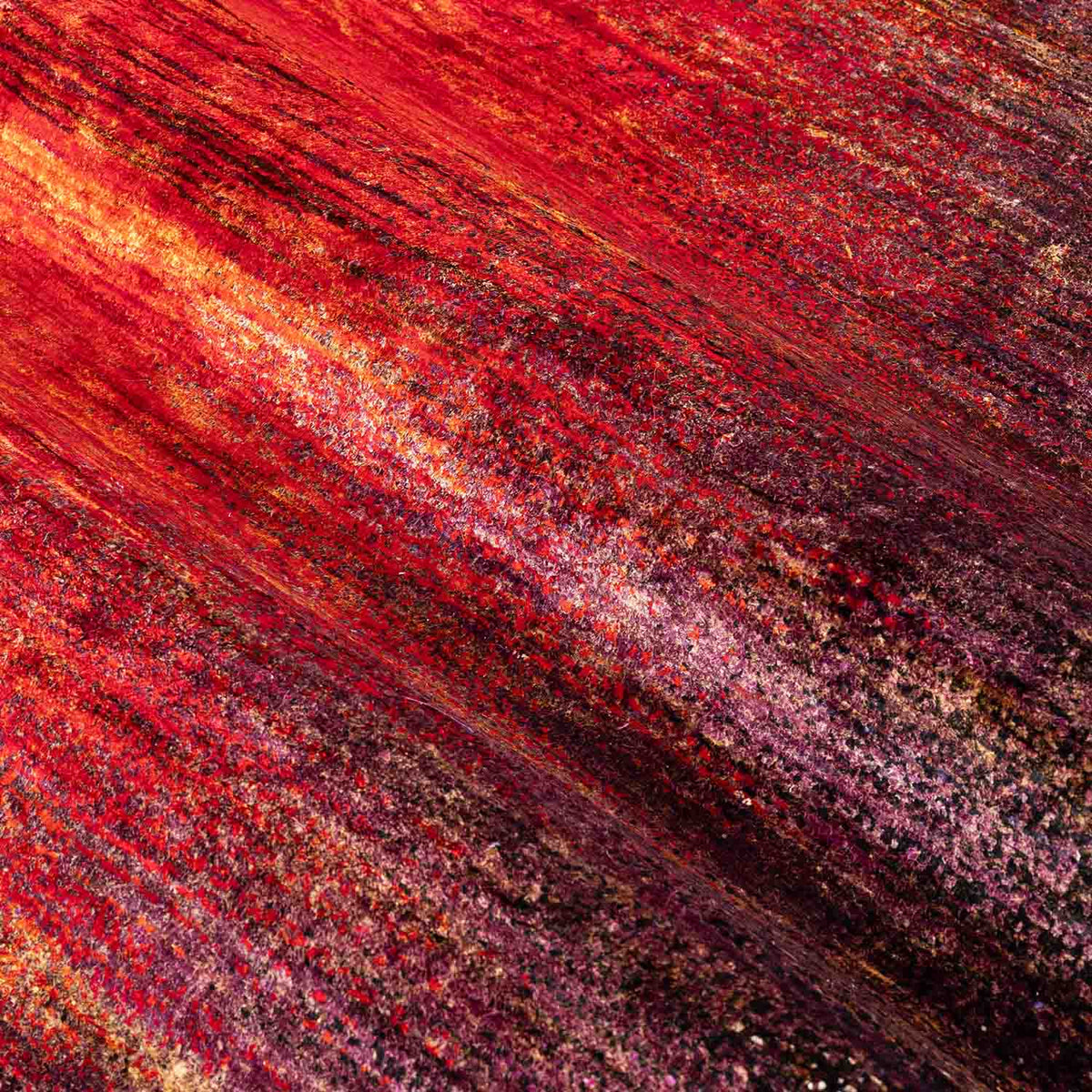 Sunset Hand Knotted Silk Rug By Luke Irwin