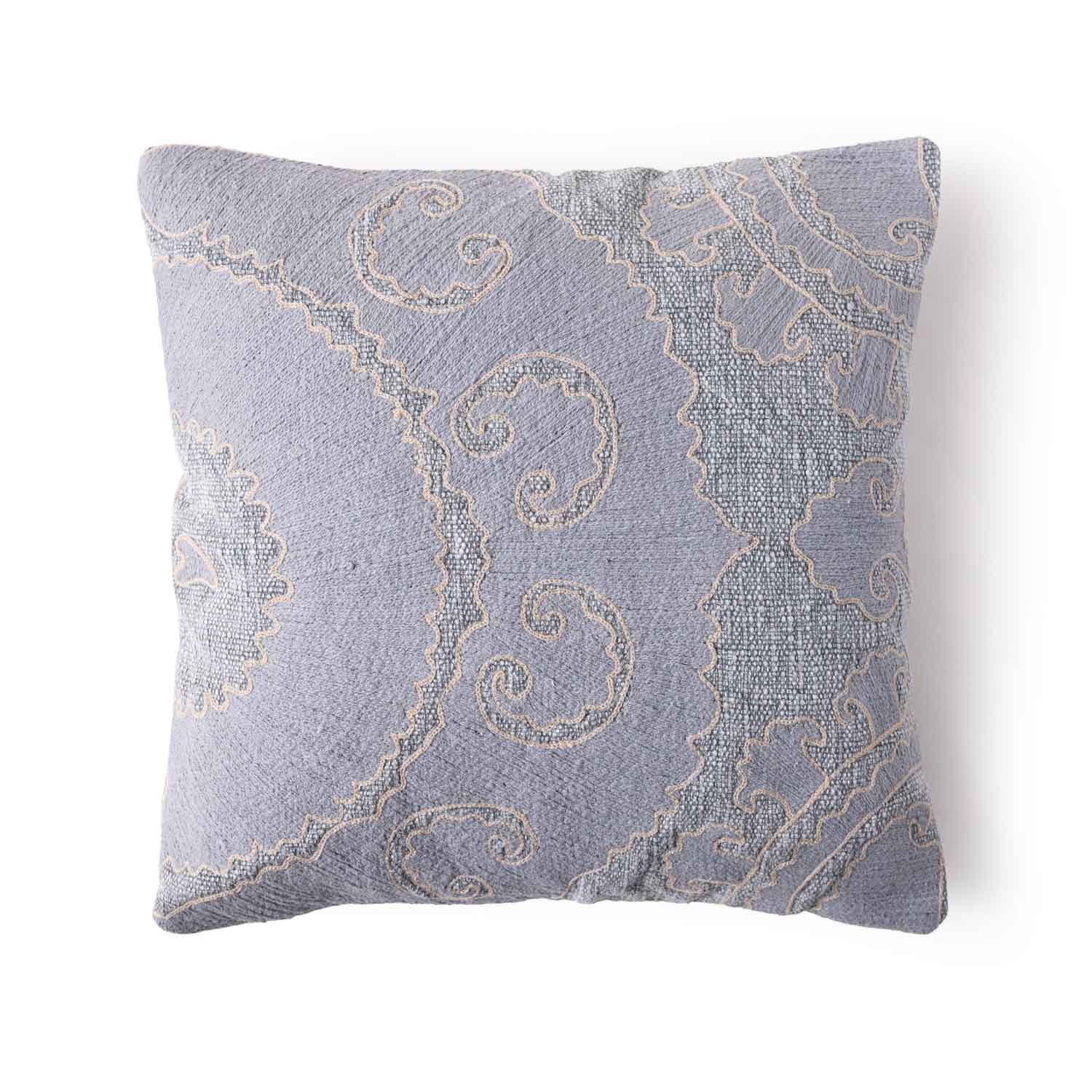 Shenai Embroidered Cotton Cushion Cover