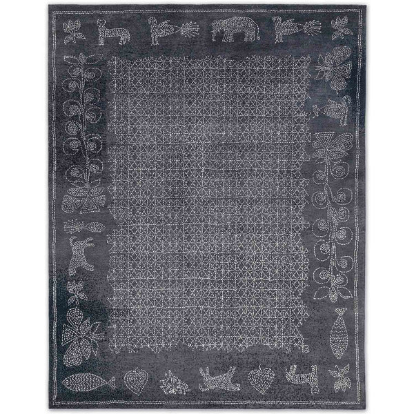 Sankhalata Hand Knotted Woollen Rug by Abraham & Thakore