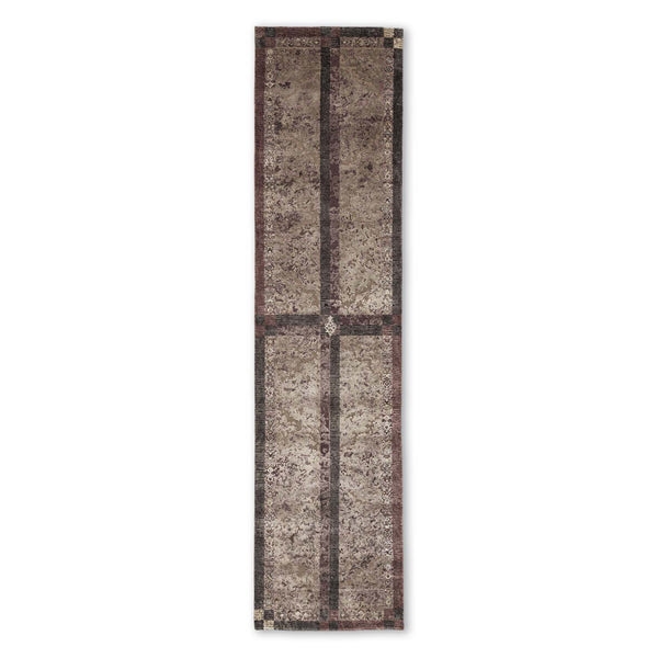 Bequests of Cawnpore Hand Knotted Woollen and Silk Runner By Shantanu And Nikhil