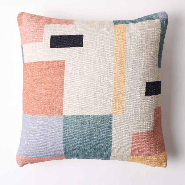 Bridge Multi digital printed cushion cover by Obeetee - angle view