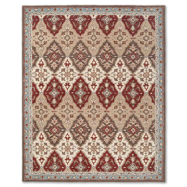 Seyar hand tufted woollen rug from Gypsy Oasis by Obeetee - angle view