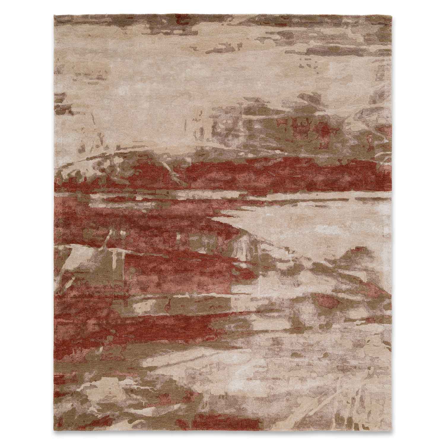 Rive Hand Tufted Woollen And Viscose Rug