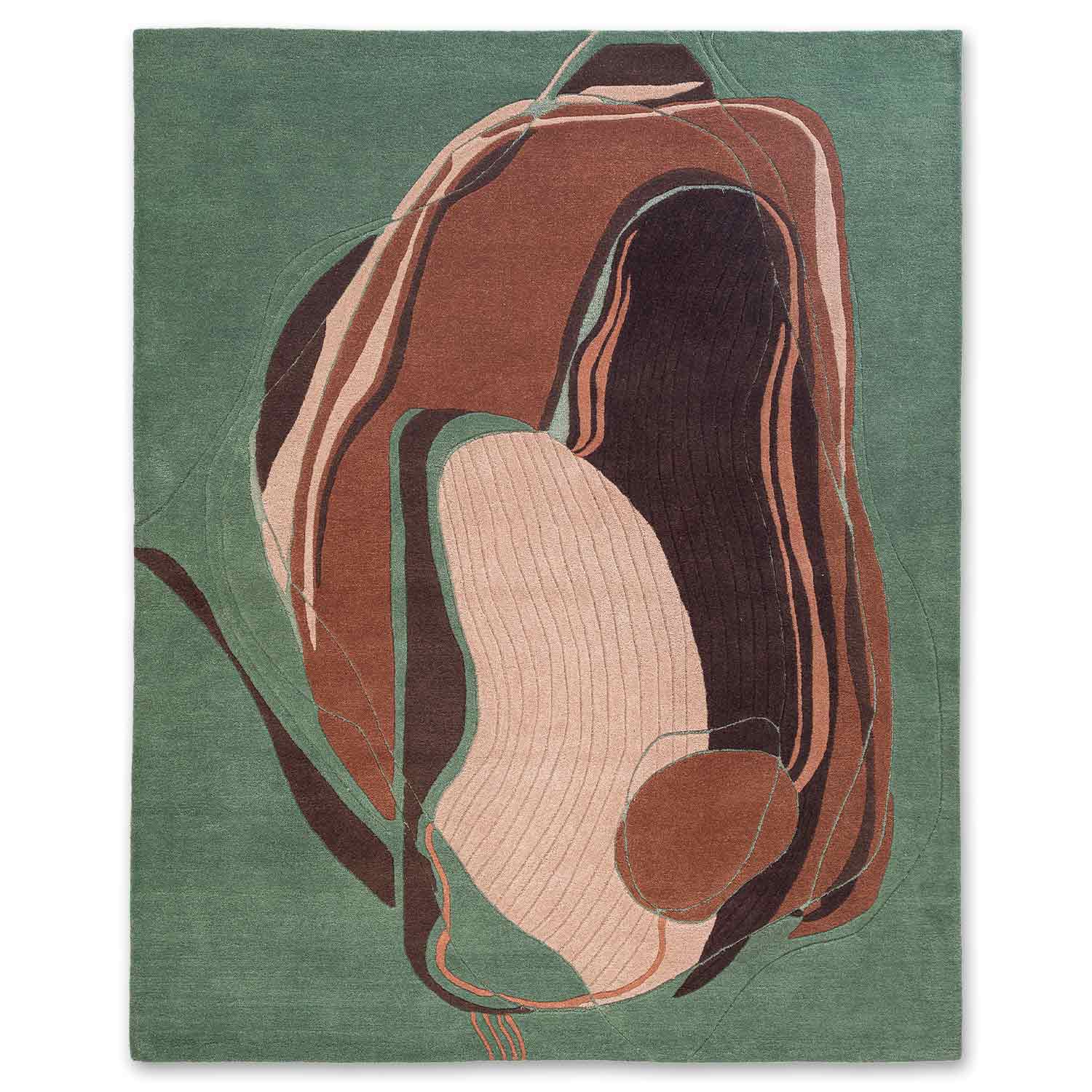 Skein Hand Tufted Woollen And Viscose Rug