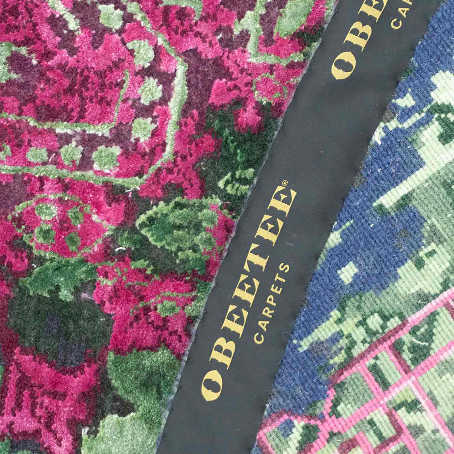 Emerald Necklace Hand Knotted Woollen And Viscose Round Rug