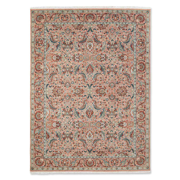 Uttran hand knotted woollen rug by Obeetee - full view