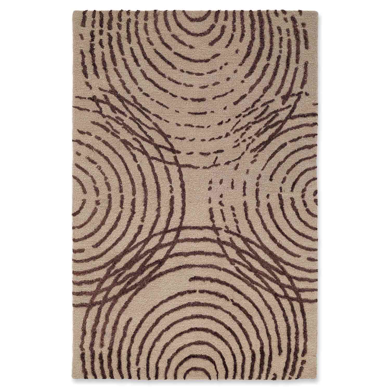 Merlot Hand Tufted Woollen And Viscose Rug