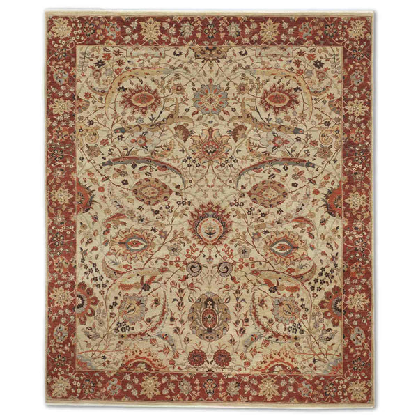 Sicklee Leaf Hand Knotted Woollen Rug