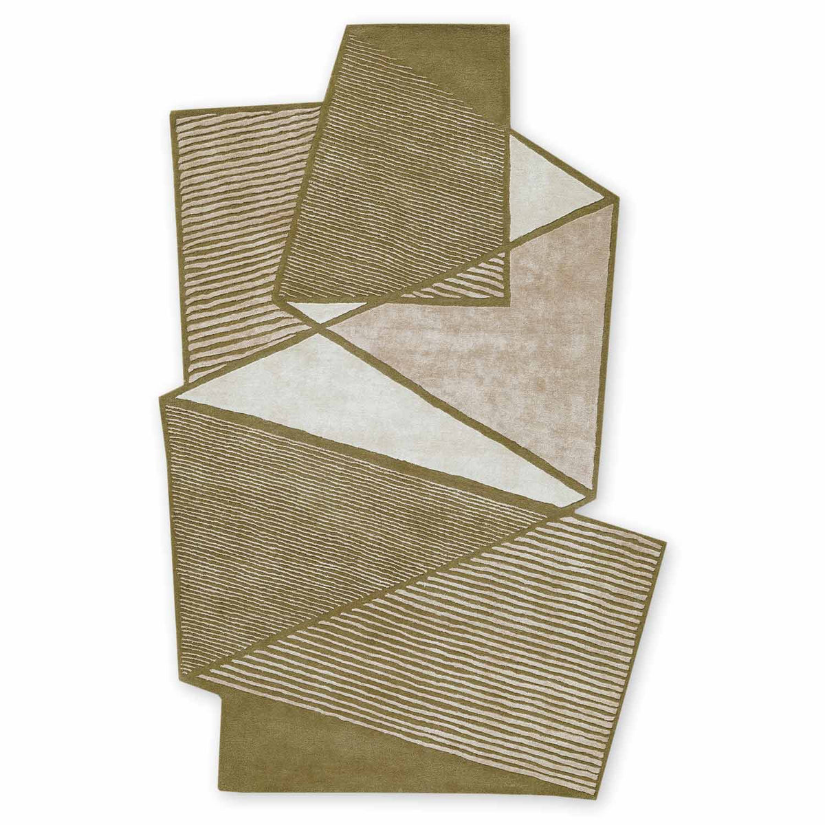 Interstice Hand Tufted Wool And Viscose Rug