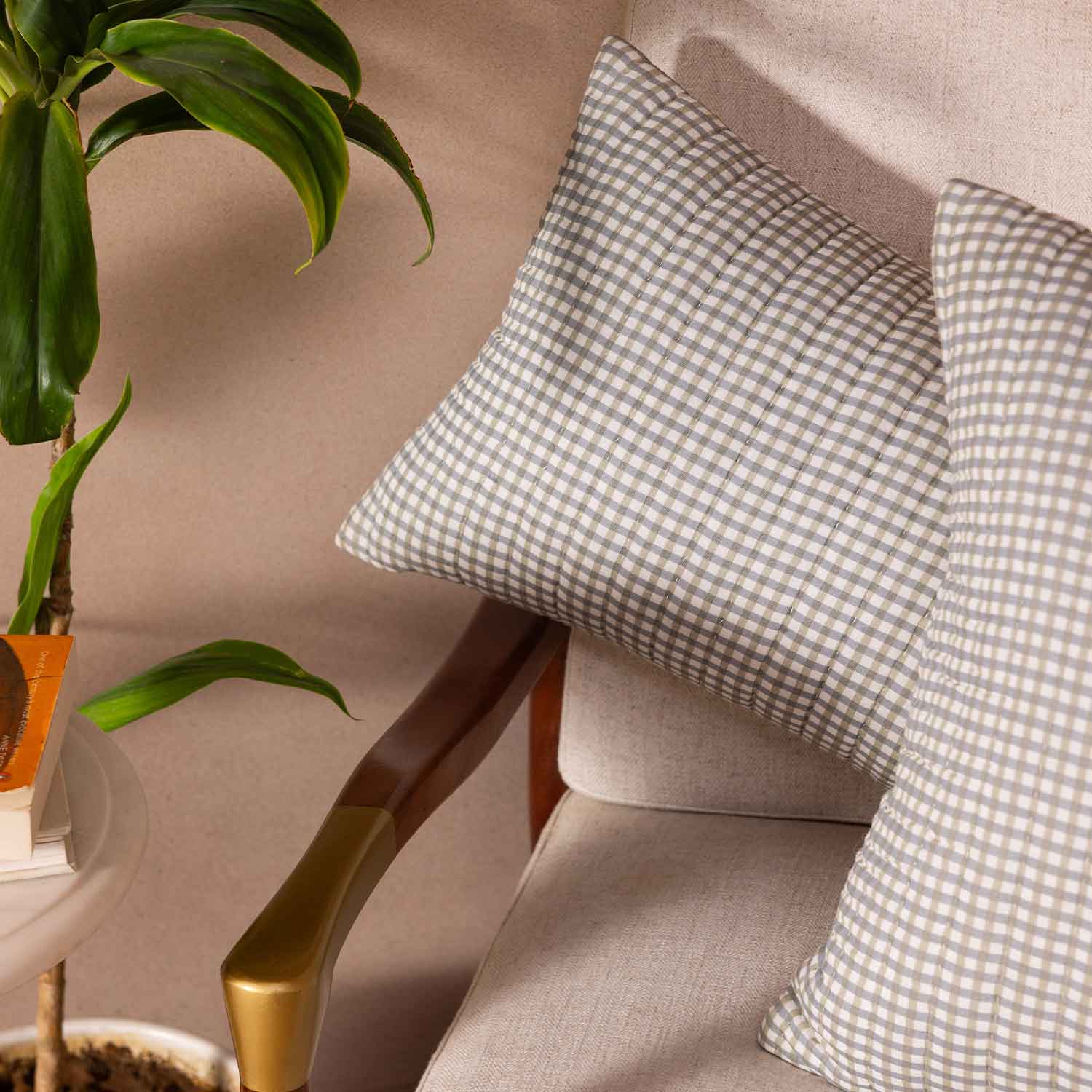 Cotton Bagru Hand block printed Nevara Lumbar Cushion Cover