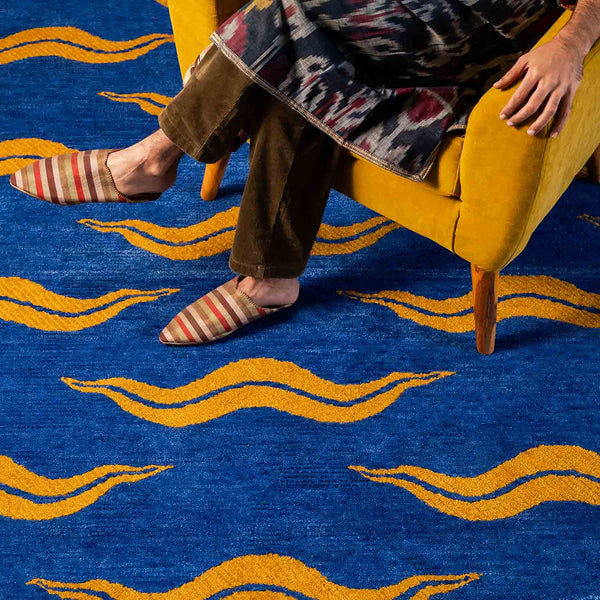 Ottoman Echo Hand Tufted Woolen Rug By Eeshaan Kashyap