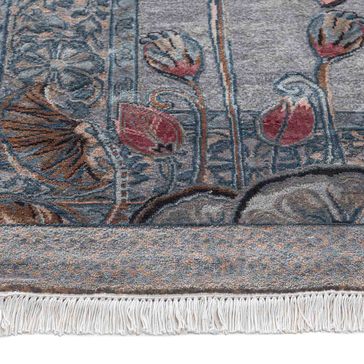 Vrindavan Hand Knotted Silk Rug By Anju Modi