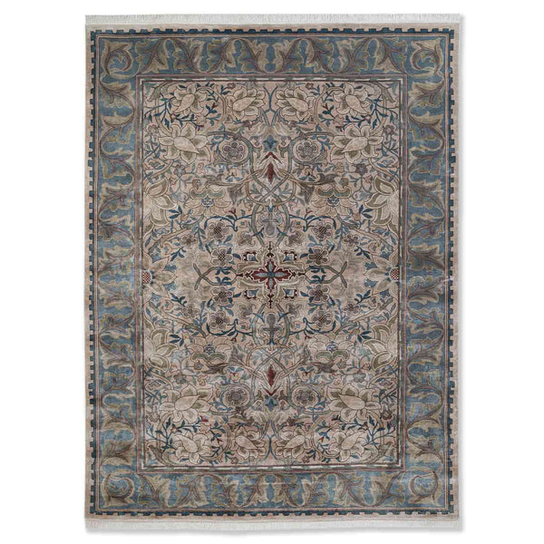 Rosewood Hand Knotted Silk Rug