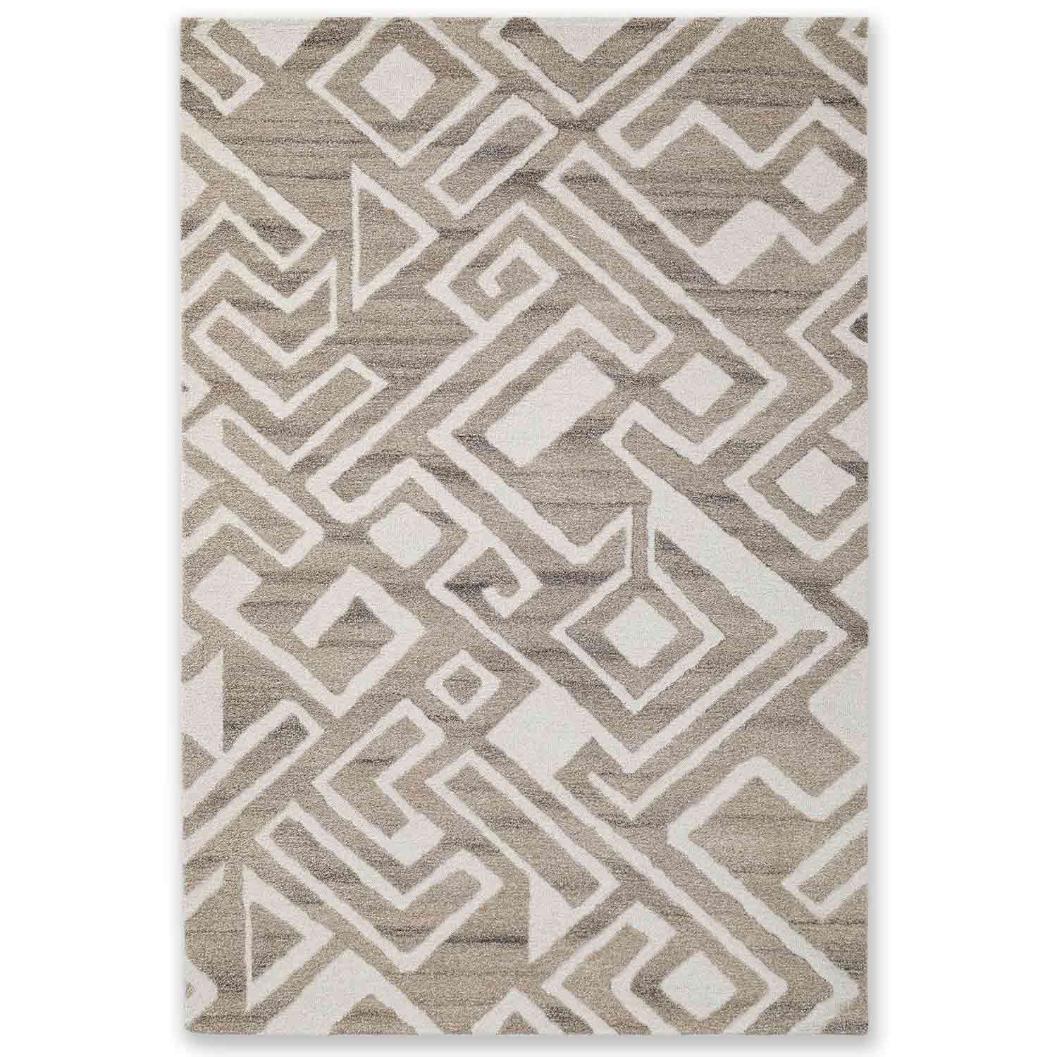 Mazed Hand Tufted Woollen Rug
