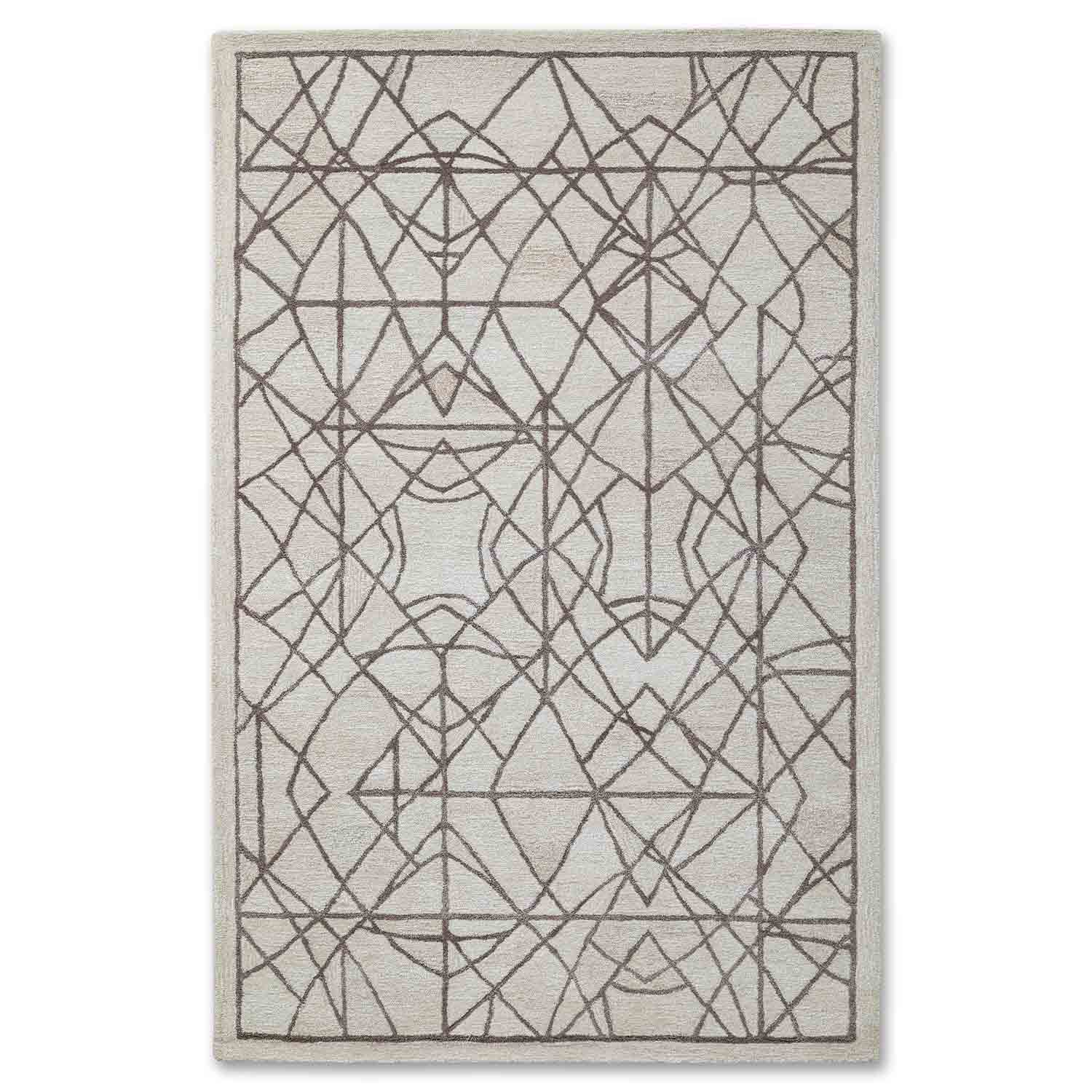 Vicoli Handtufted Woollen And Viscose Rug By Mariella Ienna
