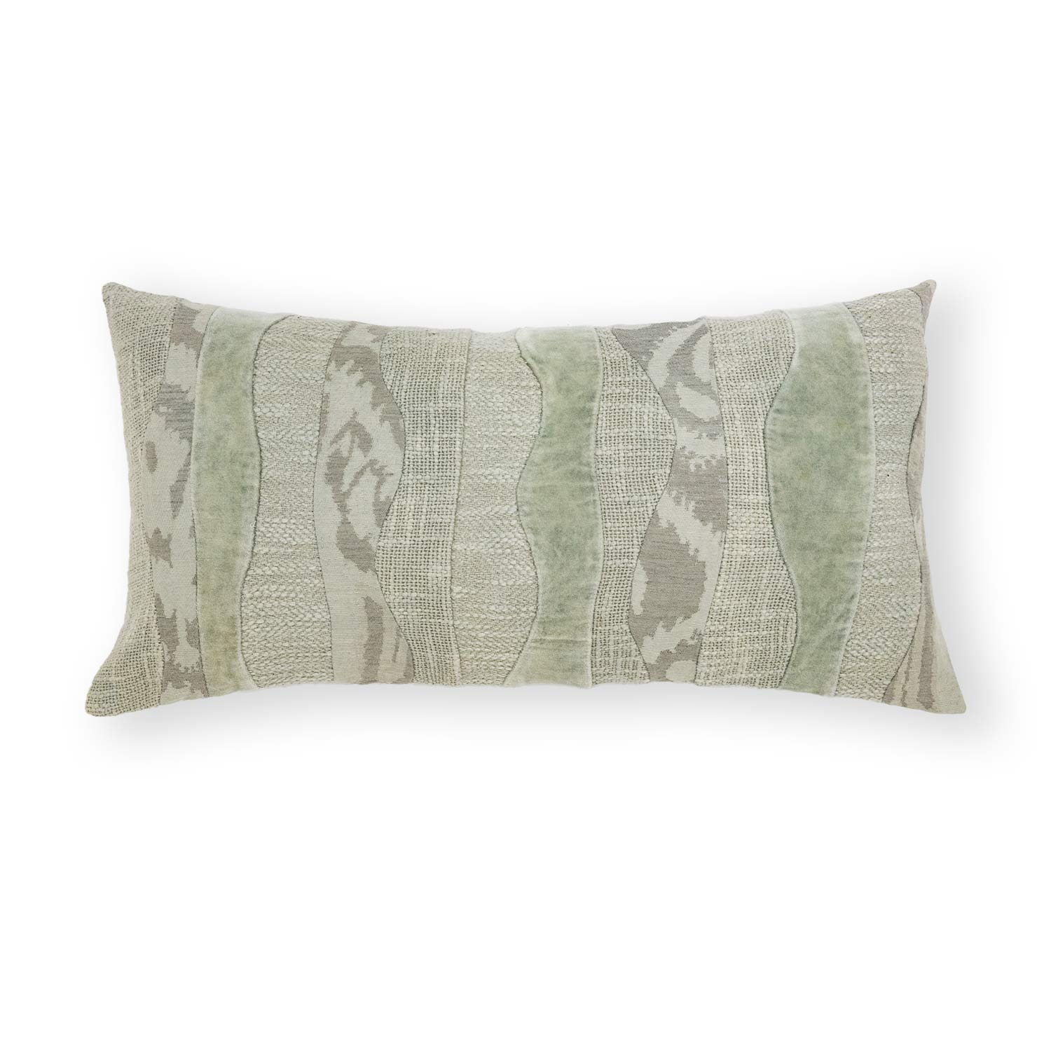 Cotton multi textured Variant Lumbar Cushion Cover