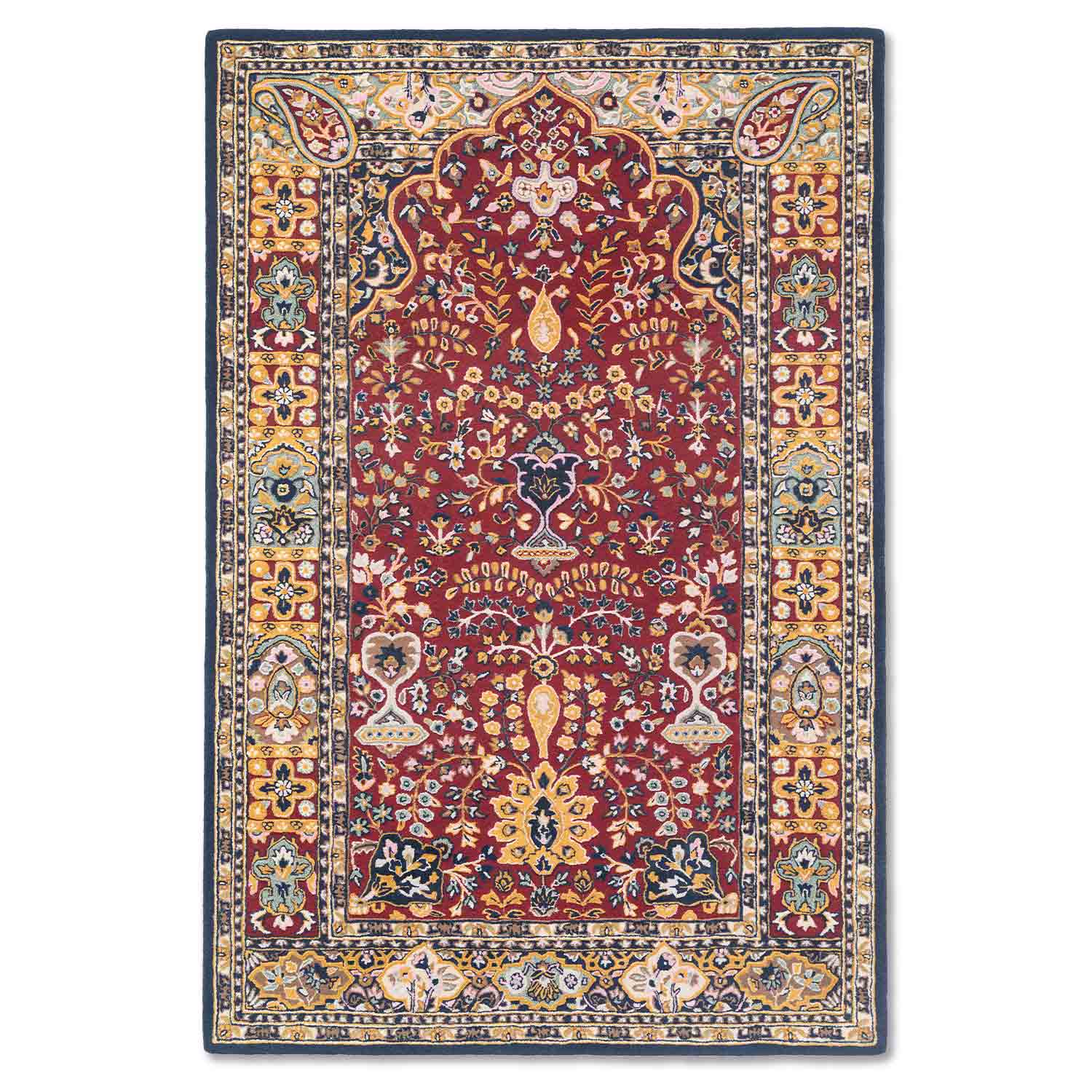 Rumia Hand Tufted Woollen And Viscose Rug