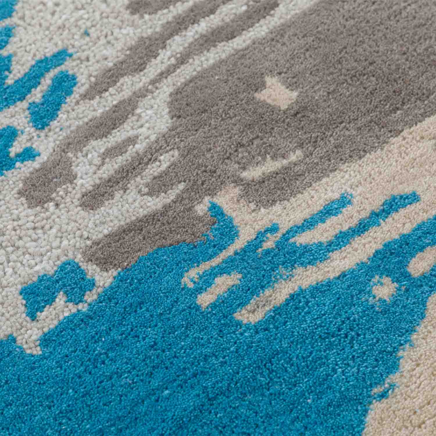 Rour Hand Tufted Woollen And Polyester Rug