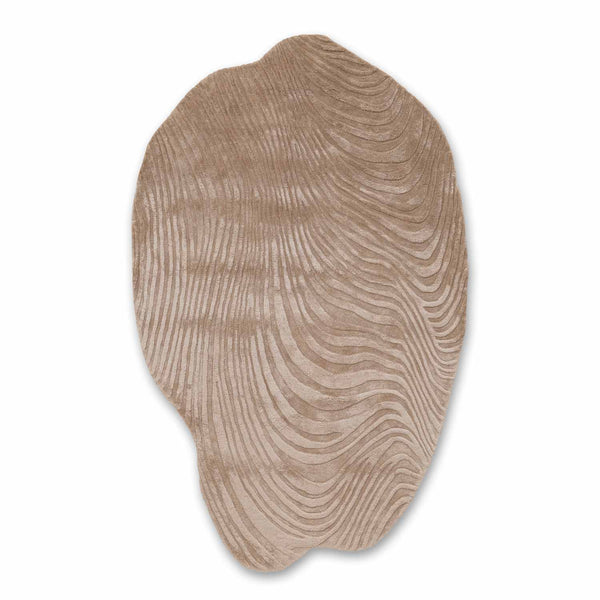 Caelum hand tufted viscose rug from Terra collection by Obeetee - angle view