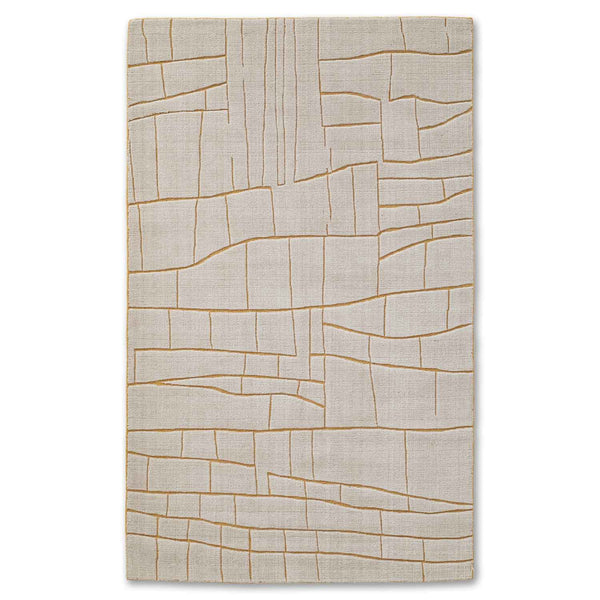 Cretto Double Back Handloom Woollen And Viscose Rug By Mariella Ienna