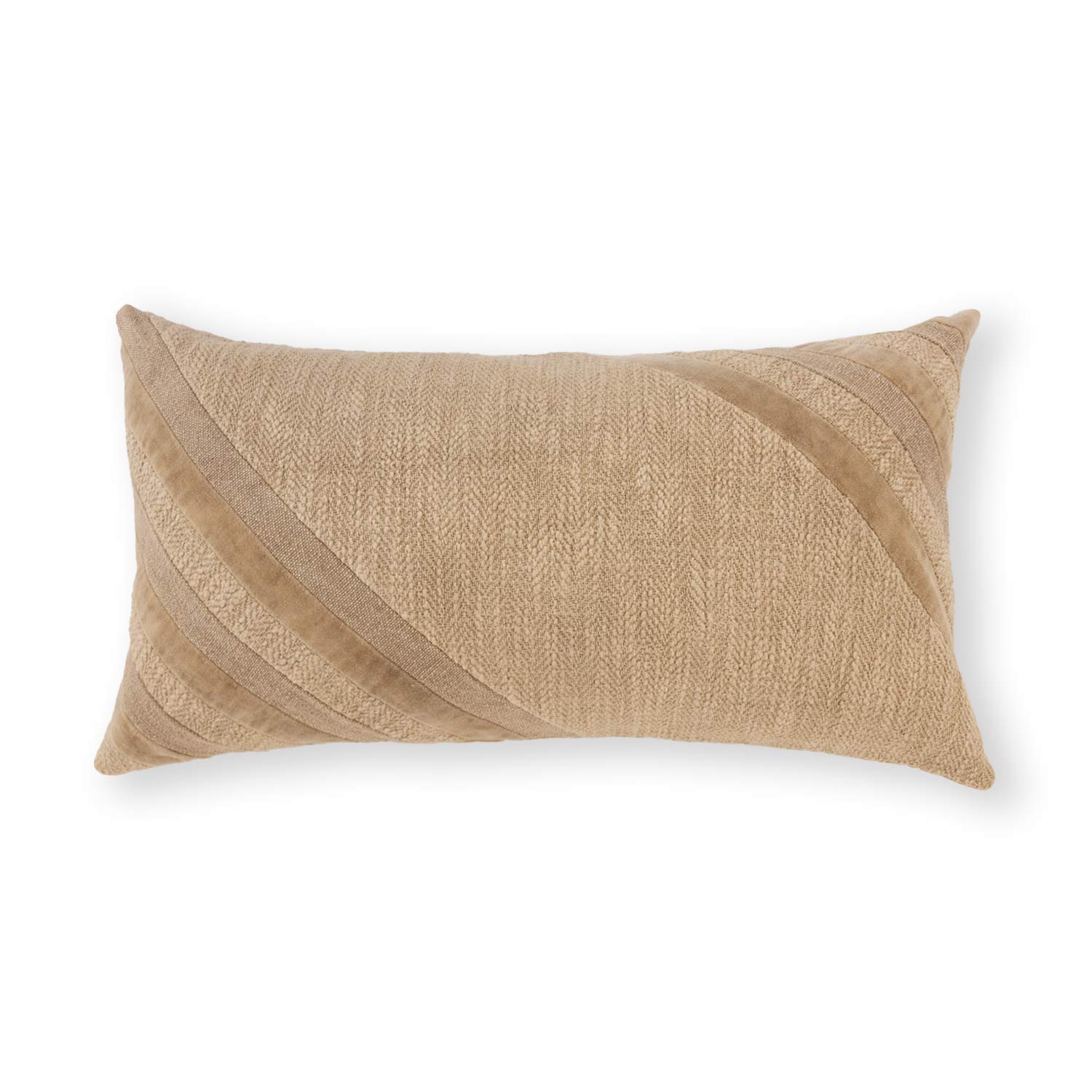 Cotton textured Kavira Lumbar Cushion Cover