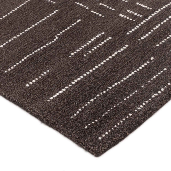 Titanium hand tufted wool and viscose rug by Obeetee - angle view