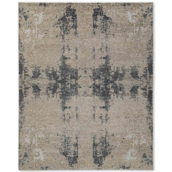 Zehn hand knotted woollen rug by Obeetee - full view