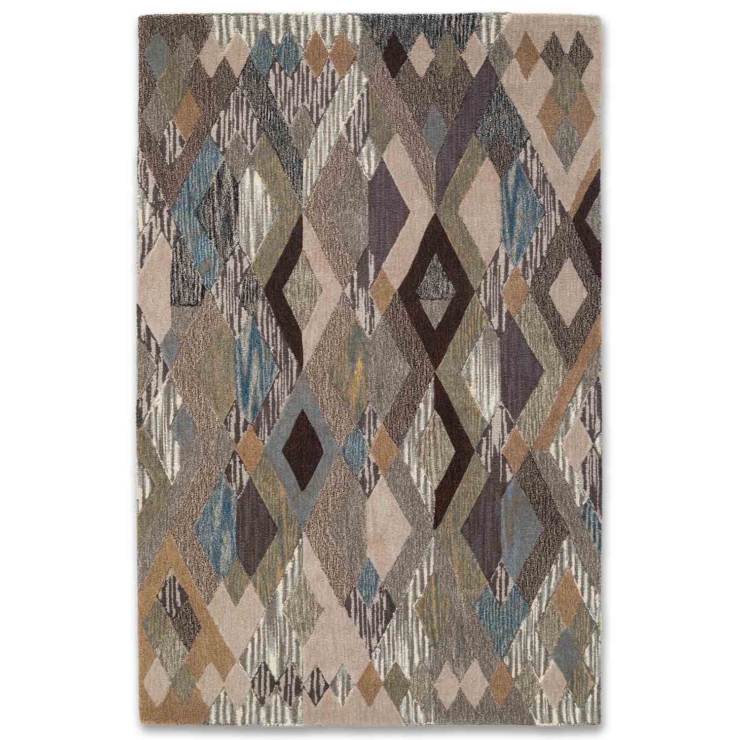 Pitagora Natural Hand Tufted Woollen Rug By Mariella Ienna