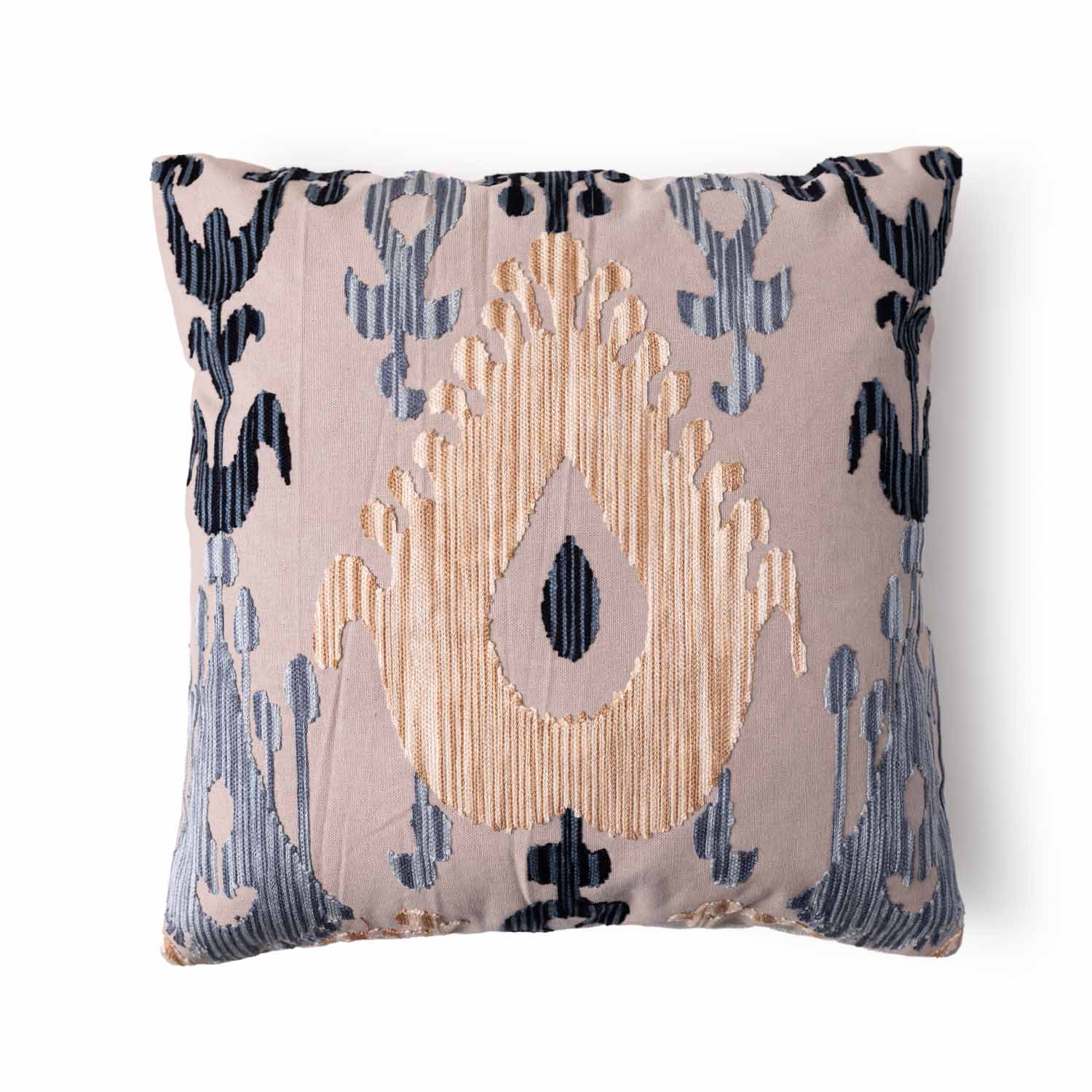 Mandira Ari Embroidered Cotton Cushion Cover