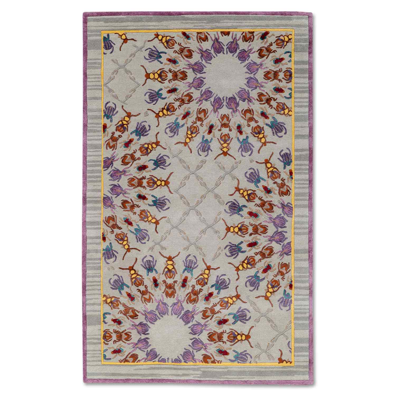 Dance Concentric Hand Tufted Woollen And Viscose Rug By Varun Rana