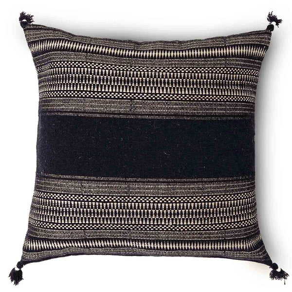 Dikhu hand woven cotton cushion cover by Obeetee - angle view