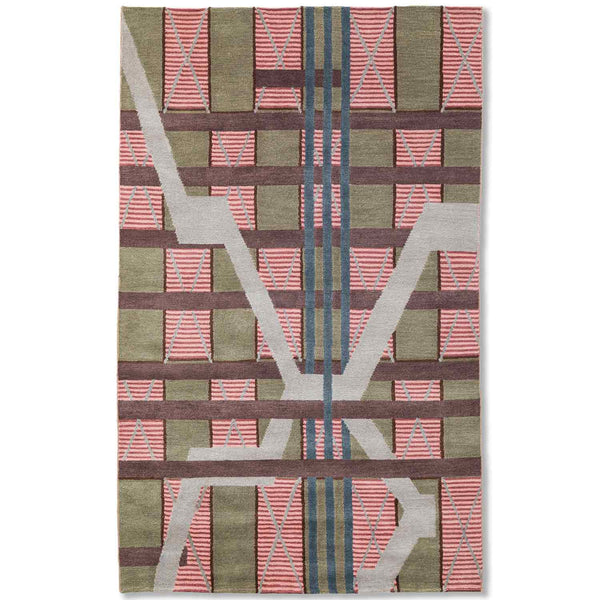 X And Y Hand Knotted Wool Rug By Shripal Munshi