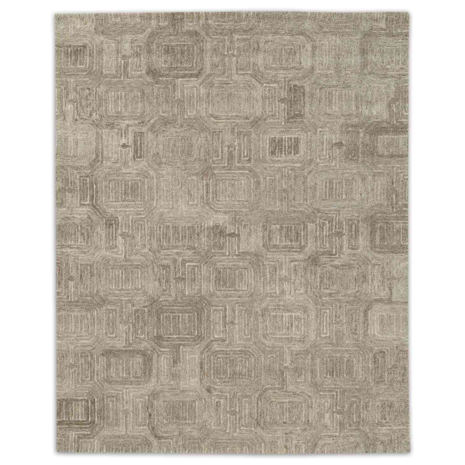 Chalk Floor Hand Tufted Woollen Rug