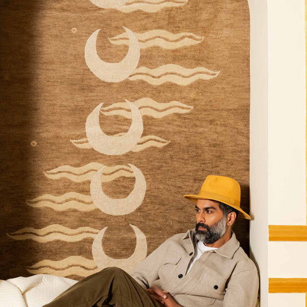 Chandmani Hand Knotted Woollen Rug