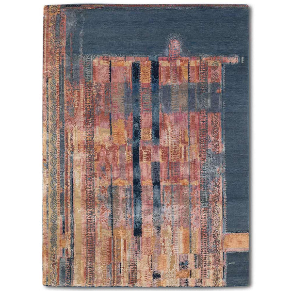 Pochampally Hand Knotted Woollen And Silk Rug By Abraham & Thakore