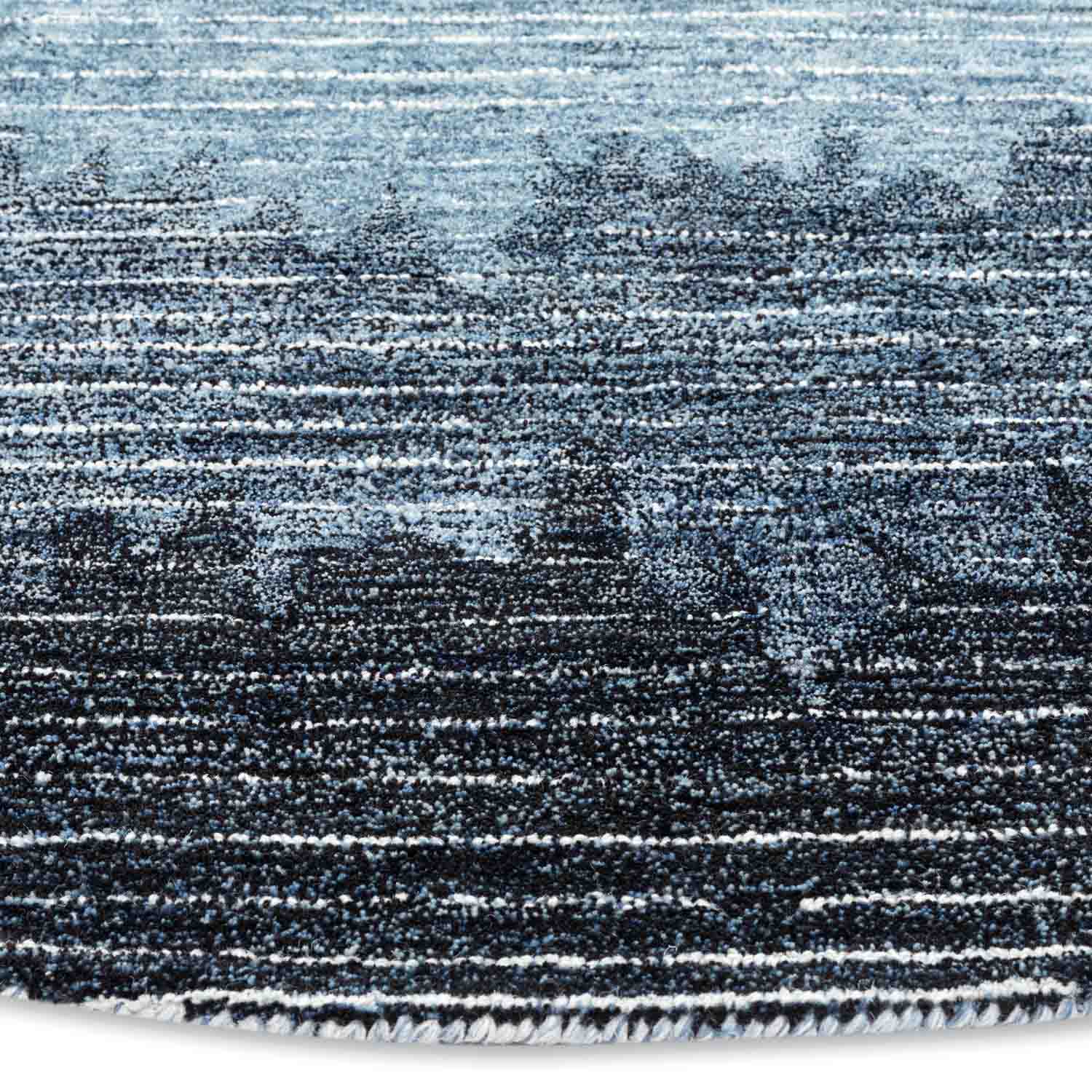 Ocean Hand Tufted Woollen Round Rug